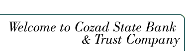 Cozad State Bank Logo